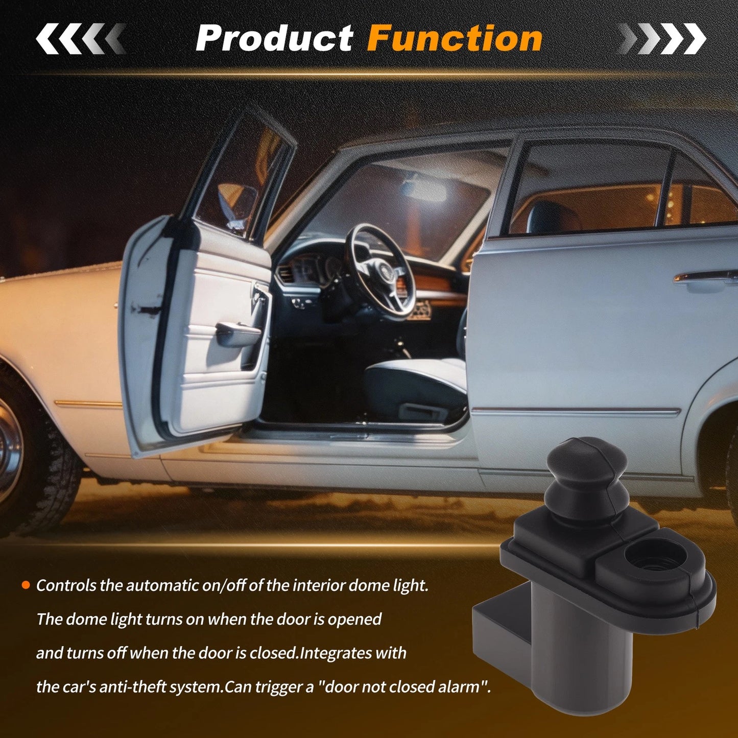 Door Jamb Switch for Ford Bronco (1993) Replaces F4TZ13713AA