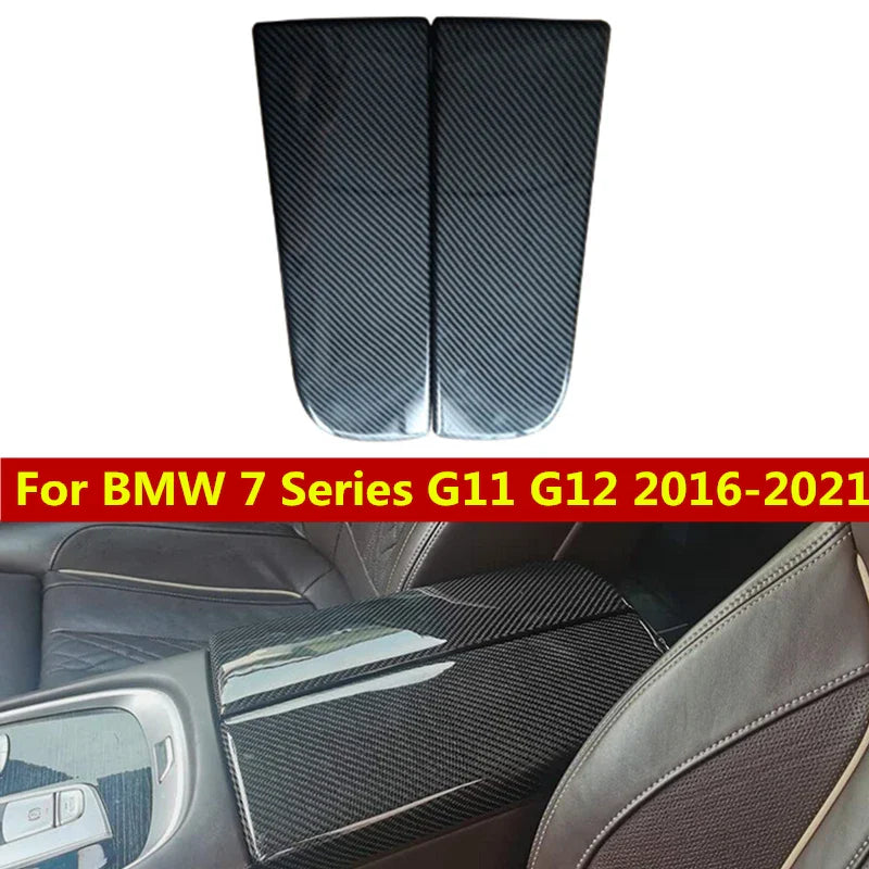 Carbon Fiber Center Console Armrest Cover for BMW 7 Series G11/G12 (2016–2021)