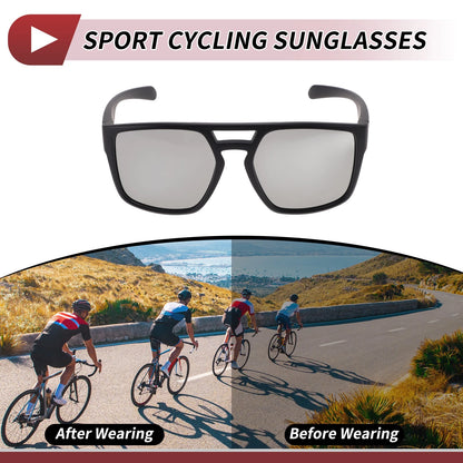 Motorcycle Riding Goggles for Various Models (Light Gray Lens, Black Frame)
