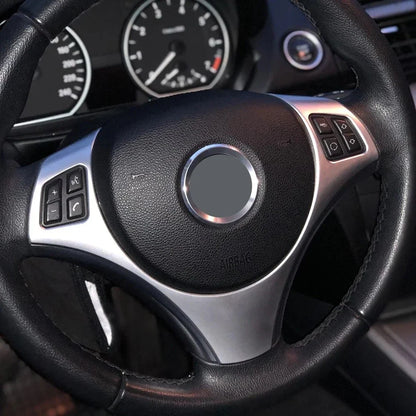 Adhesive Steering Wheel Trim Cover for BMW E90 E91 3-Series (2005–2012)