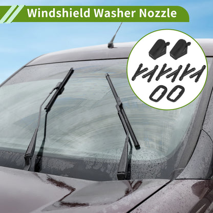 Windshield Washer Nozzle Set with Hose Connector for Mini (No. 61667146377)
