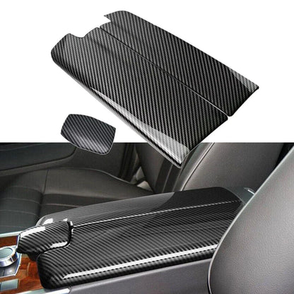 Carbon Fiber Center Armrest Box Cover for E Class W212 (2010–2015)
