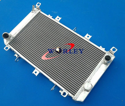 3-Row Aluminum Radiator with Fans for Kawasaki Z1000 ZR1000A (2003–2006)