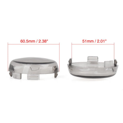 Set of 4 Turn Signal Light Indicator Lens Covers for Harley Davidson (51mm)
