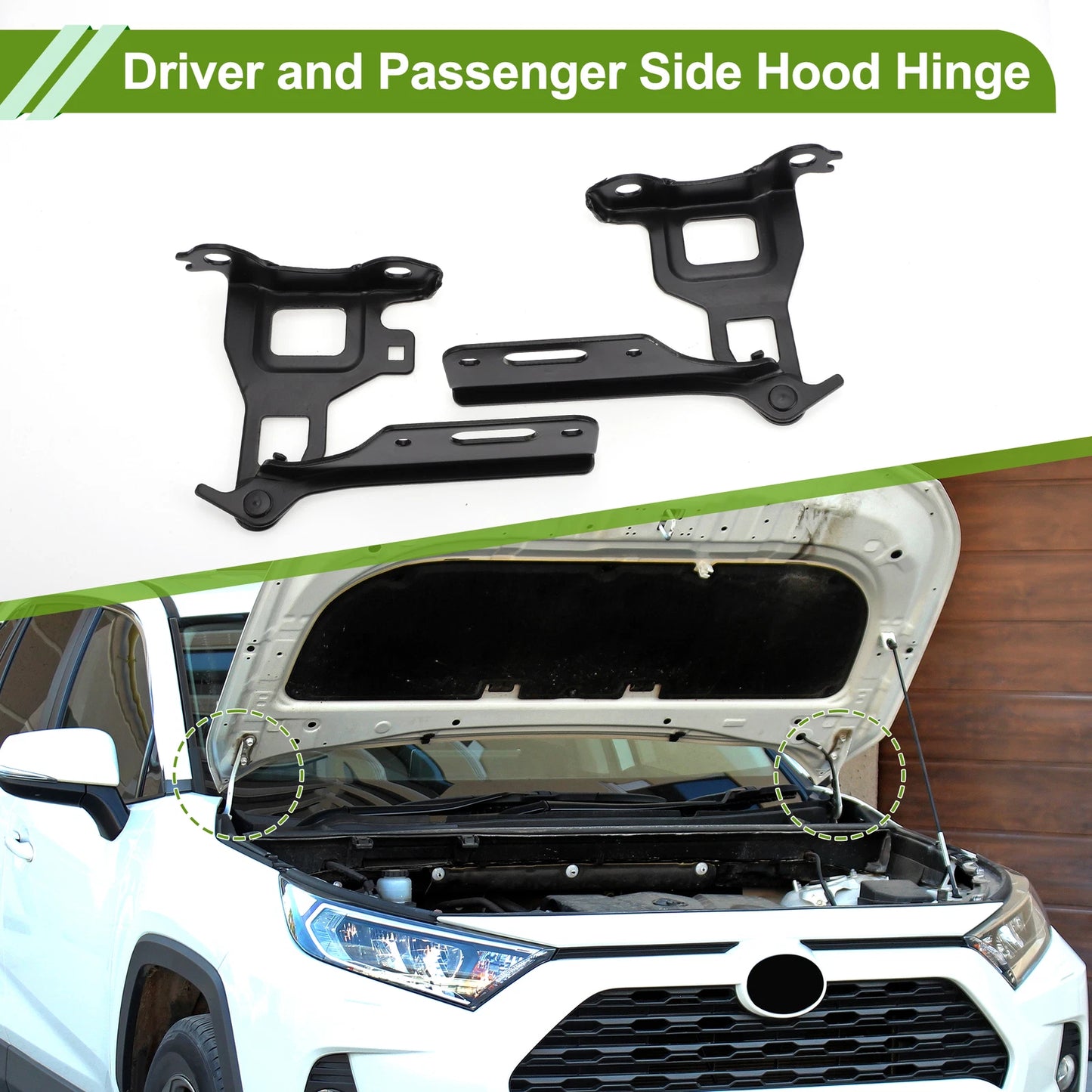Hood Hinges for Honda Fit (2015–2020) 1 Pair No. 60170TAR000ZZ