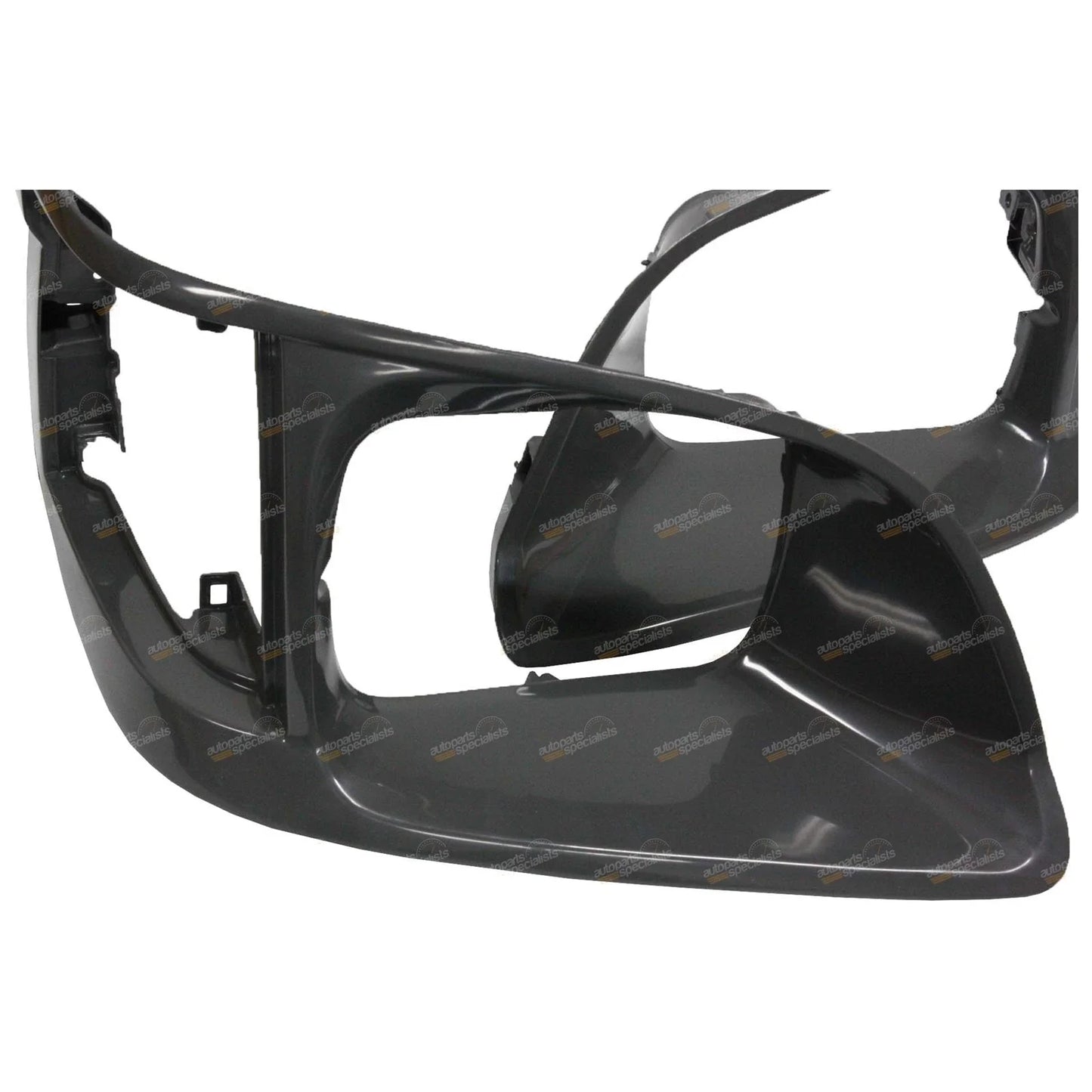 LH+RH Dark Grey Headlight Surround Pair for Toyota Hiace (1998–2005)