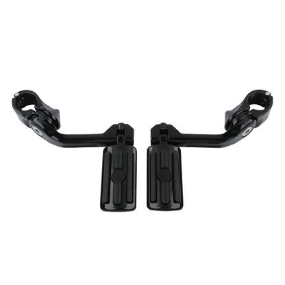 Mustache Engine Guard Crash Bar Footpegs for Harley Softail Deluxe (2000-2017)