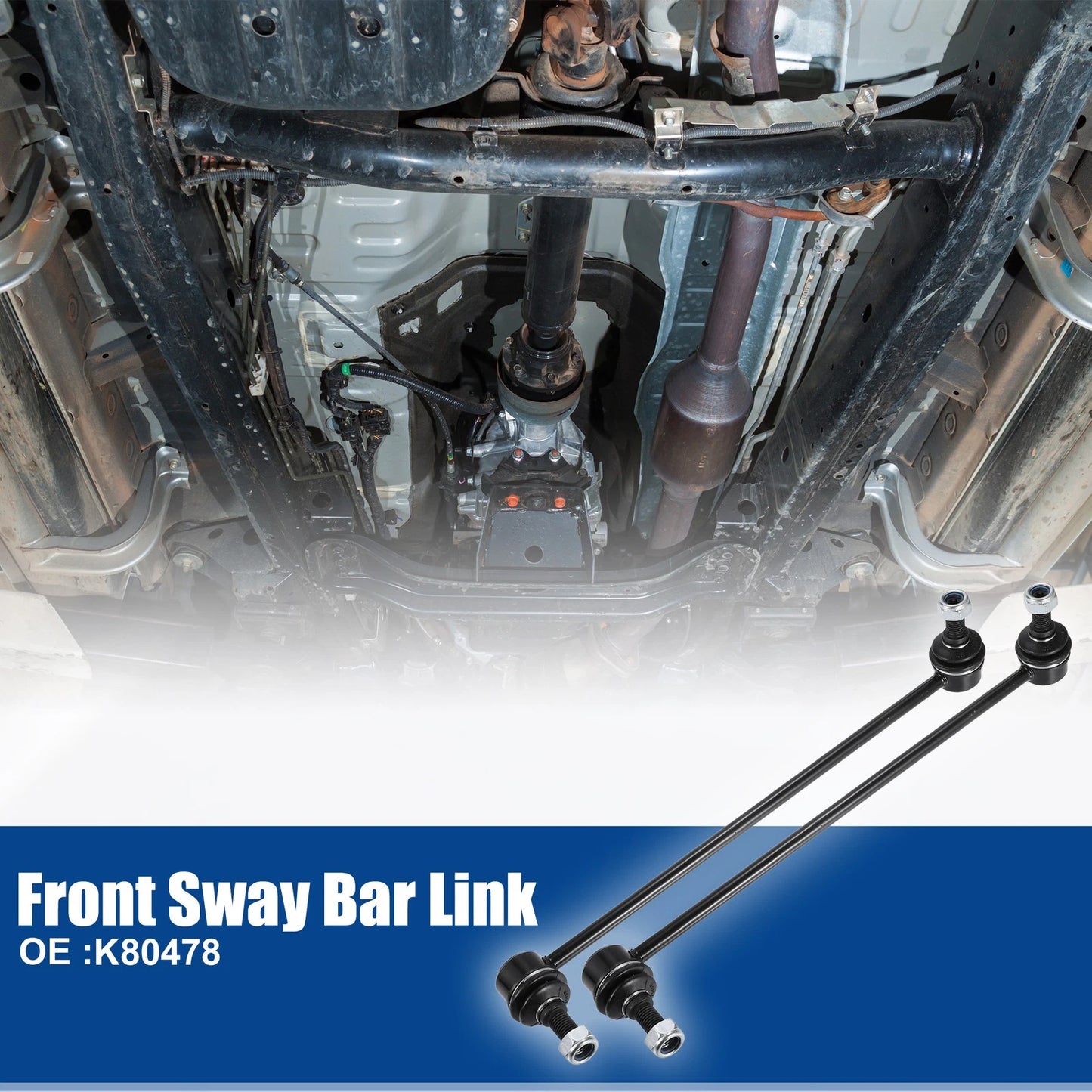 2X Front Sway Bar Link Stabilizer End Link for Audi A3 (2006–2013)