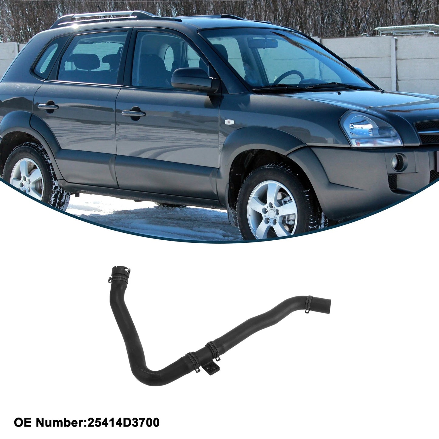 Radiator Hose No. 25414D3700 for Hyundai Tucson (2016–2019) Rubber