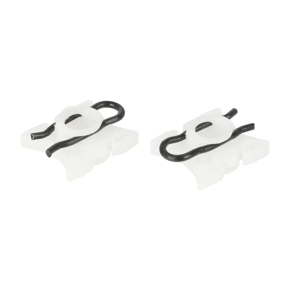 2x 11mm White Window Regulator Pivot Clips for BMW E32 (1986-1994)
