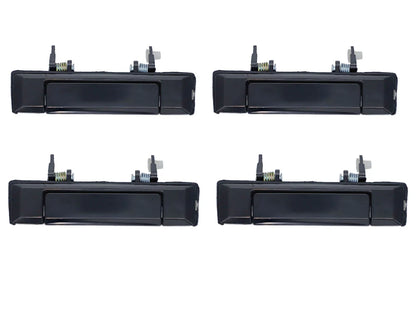 4pcs Smooth Black Outer Door Handle for Toyota Landcruiser 60-70 (1984–1990)