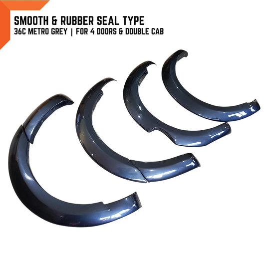 36C Metro Grey Fender Flares for Ford Ranger T6 PX1 (2012-2015)