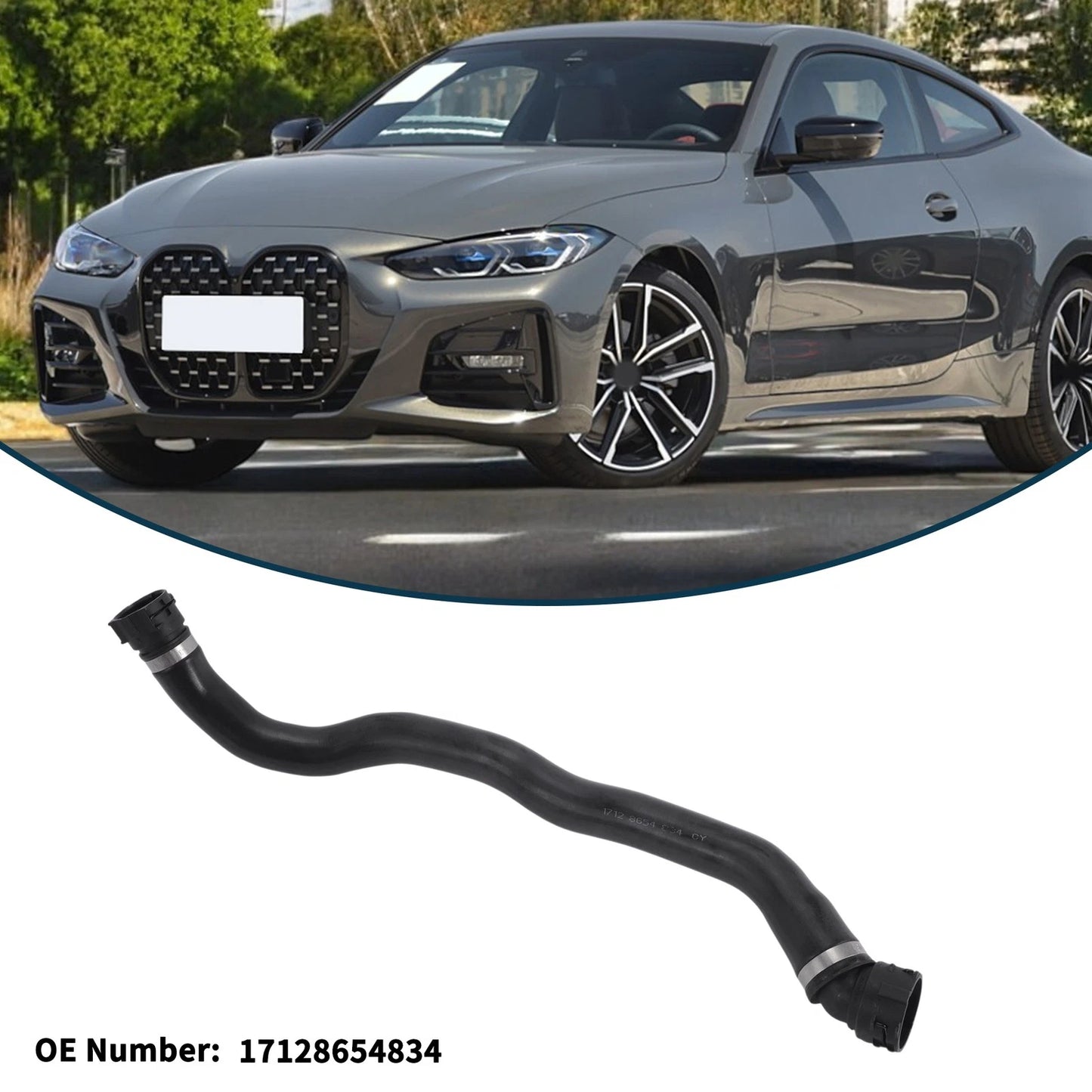 Radiator Hose No. 17128654834 for BMW 230i (2022–2024) Upper Hose