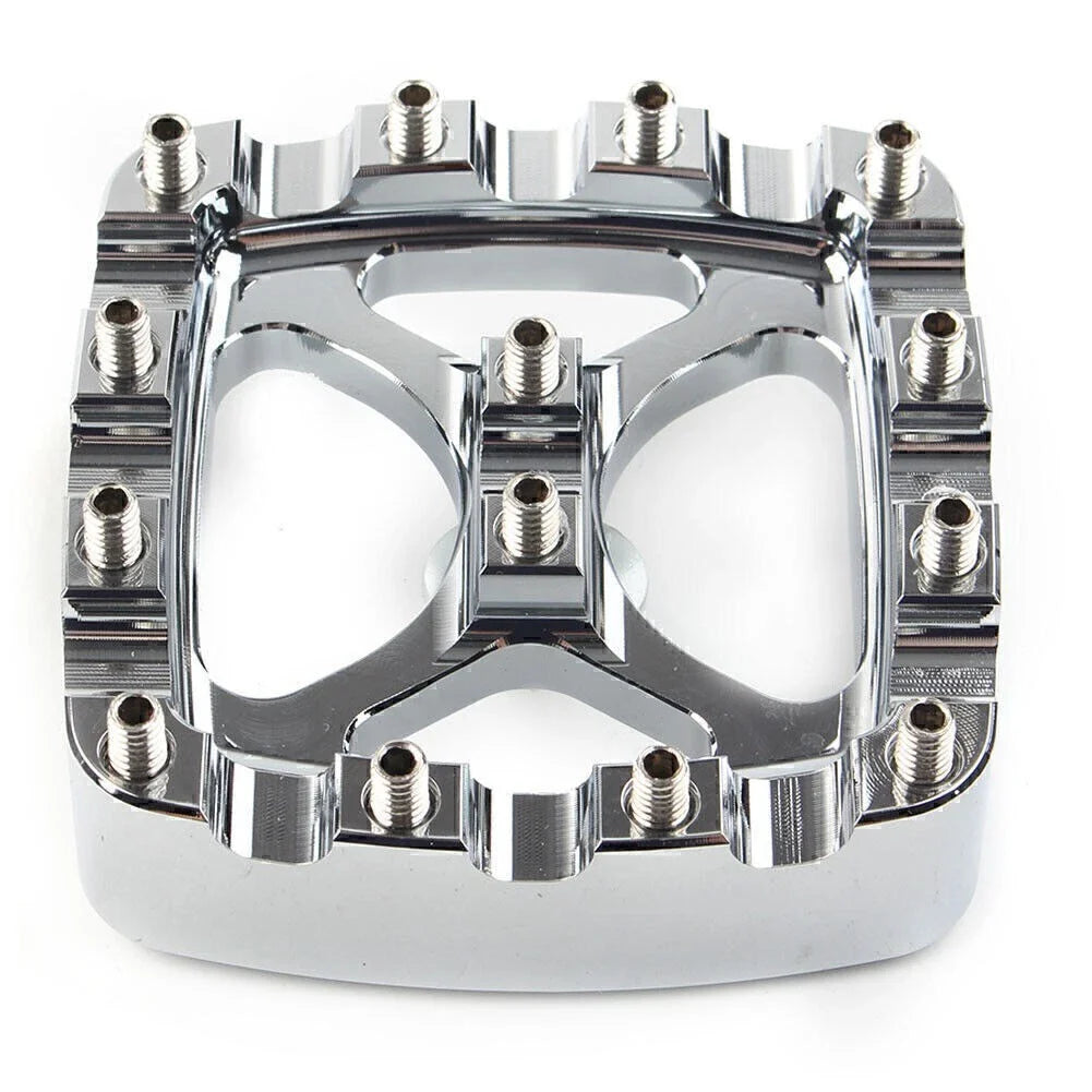 Chrome Brake Pedal Pad Cover for Harley Softail Dyna Sportster Iron 883
