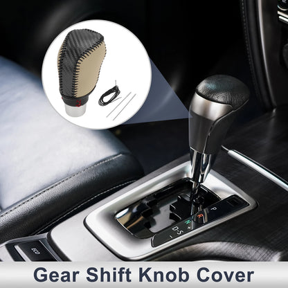 Gear Shift Knob Cover for Toyota Avalon (2019–2022) Black Carbon Fiber