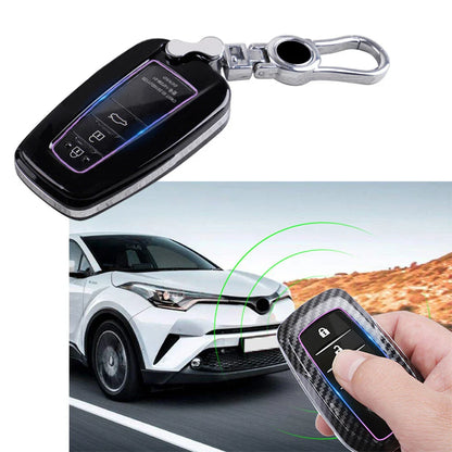Remote Key Fob Cover for Toyota Camry, Corolla, CHR, Prado, RAV4, Prius