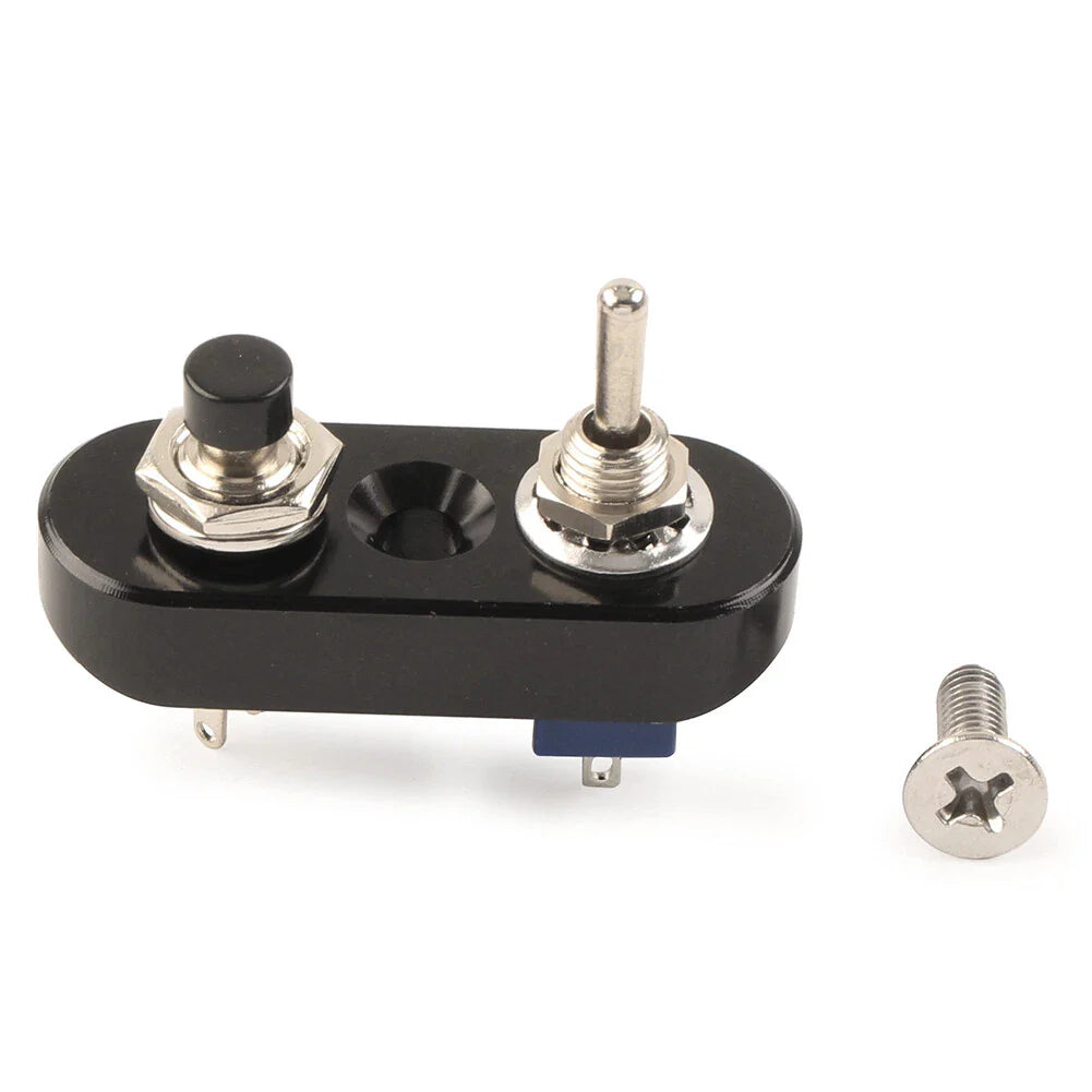 1pc 7/8" Mini Dual Toggle Switch for Horn Headlight ON-OFF (Fits Various Models)