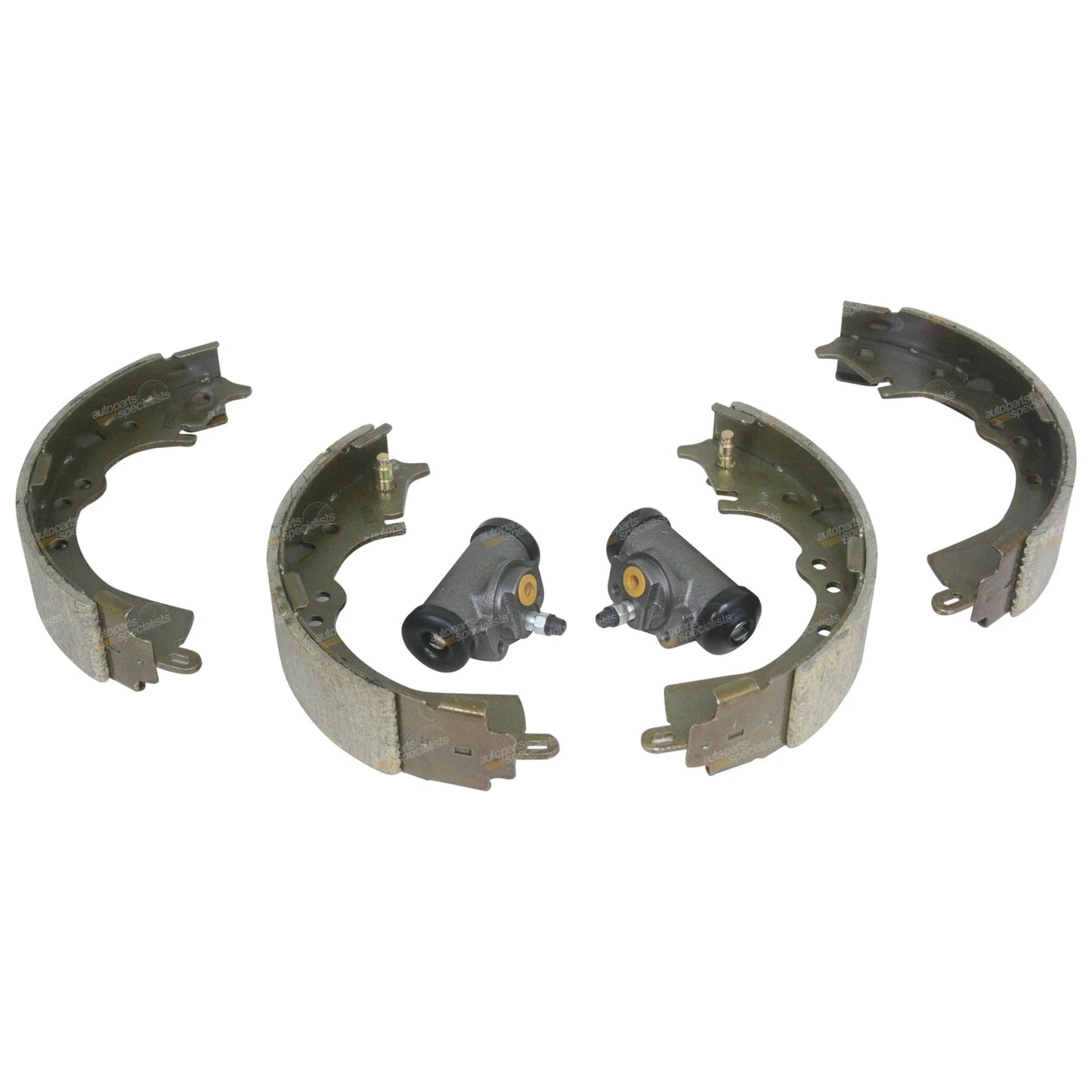 Set of 4 Rear Brake Shoes + 2 Wheel Cylinders for Hilux GGN15 KUN16 TGN16 (2005–2014)