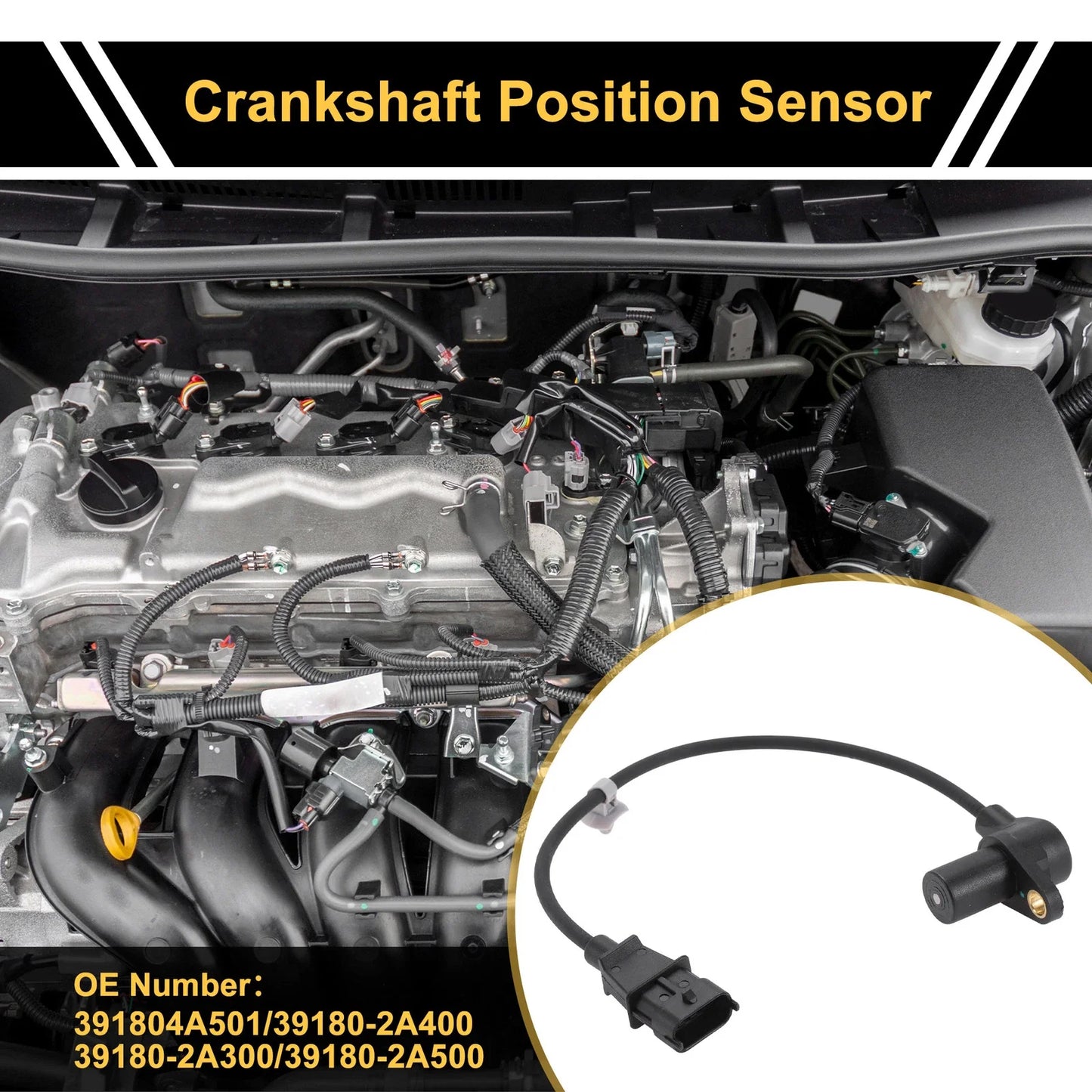 Crankshaft Position Sensor for Hyundai i10 1.1 CRDi (2008-2011)