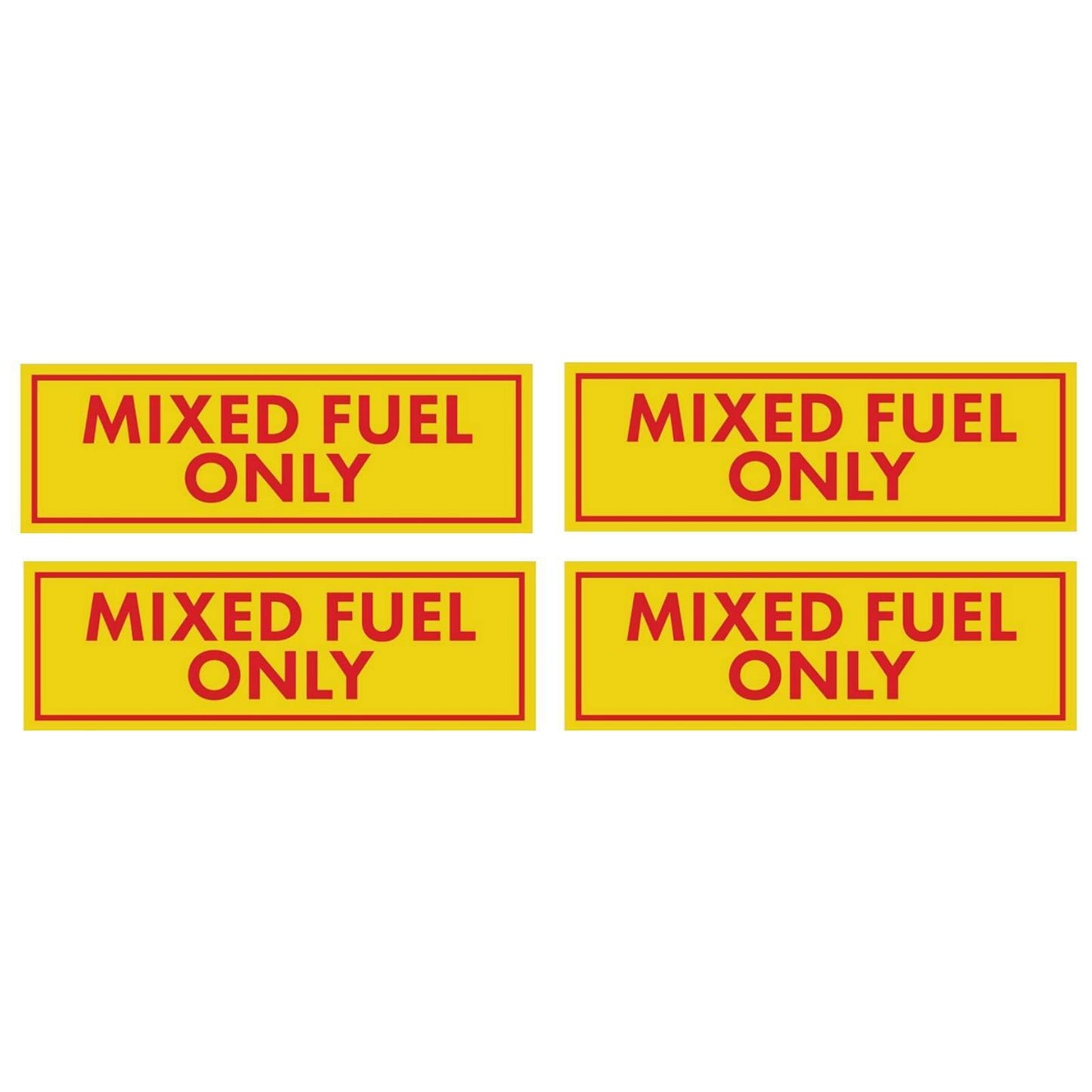 2 x 6-Inch Mixed Fuel Only Vinyl Decals for Trucks (Gasoline Oil)