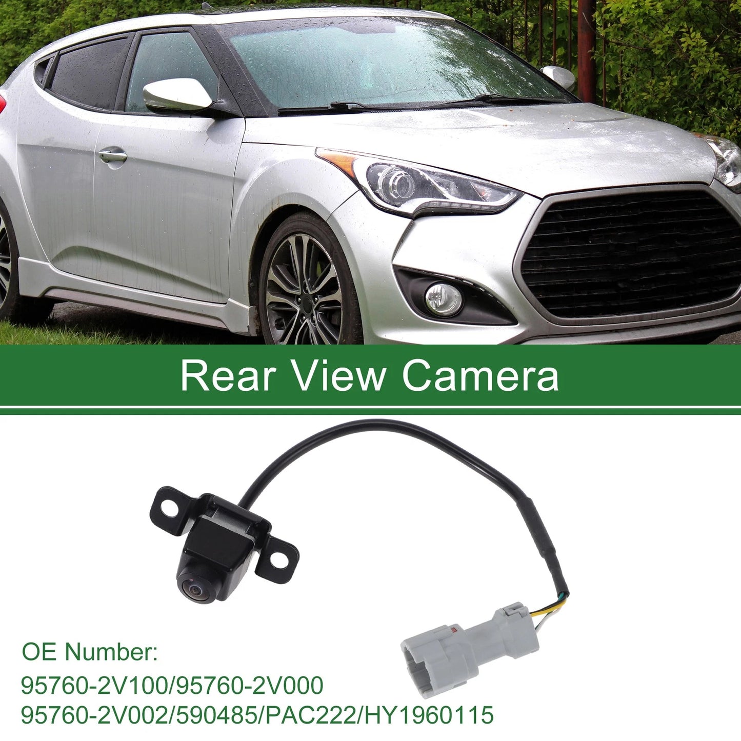 Rear View Camera for Hyundai Veloster (2012–2017) 120-180 Degree