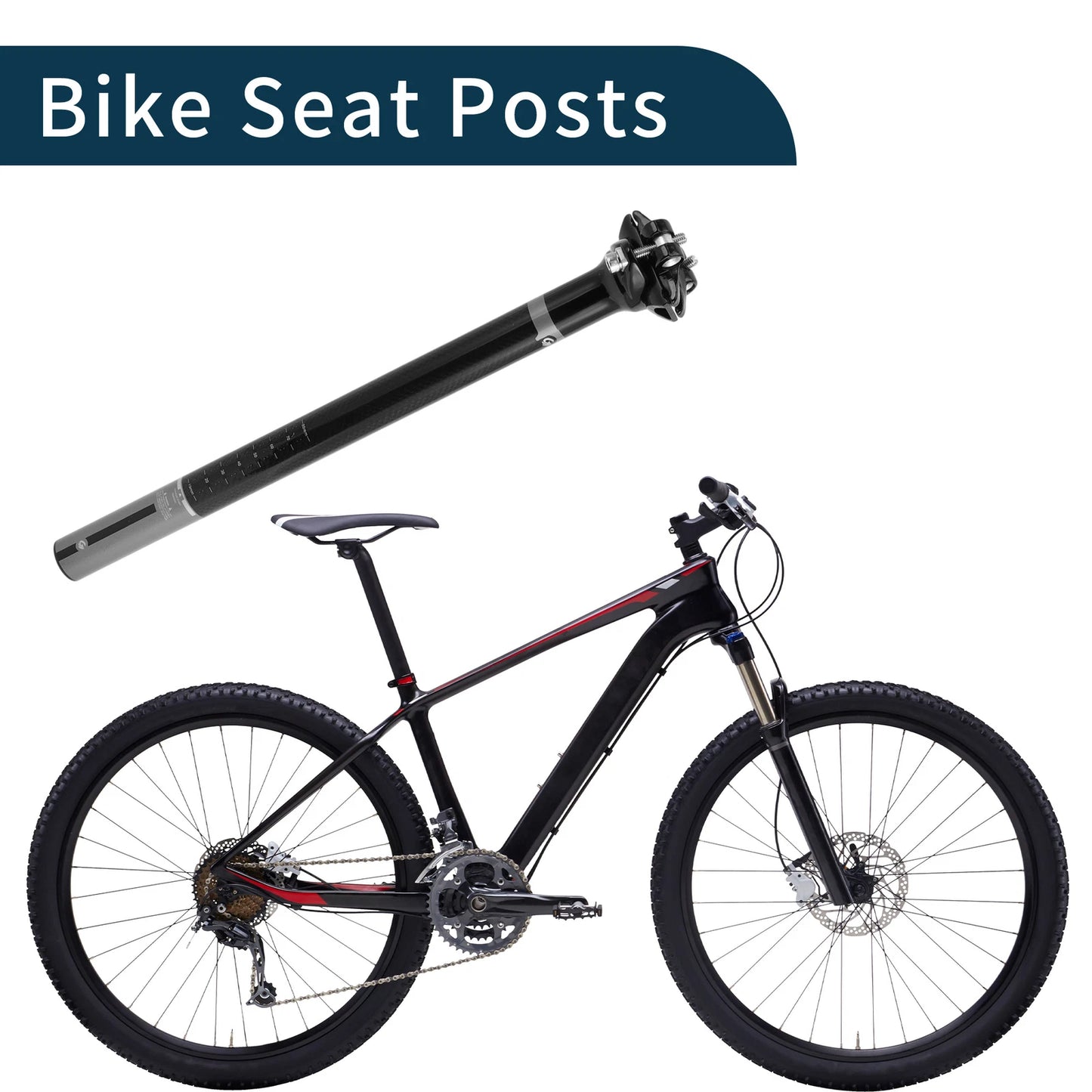 25.4mm Shock Absorbing Bike Seat Post for Various Models