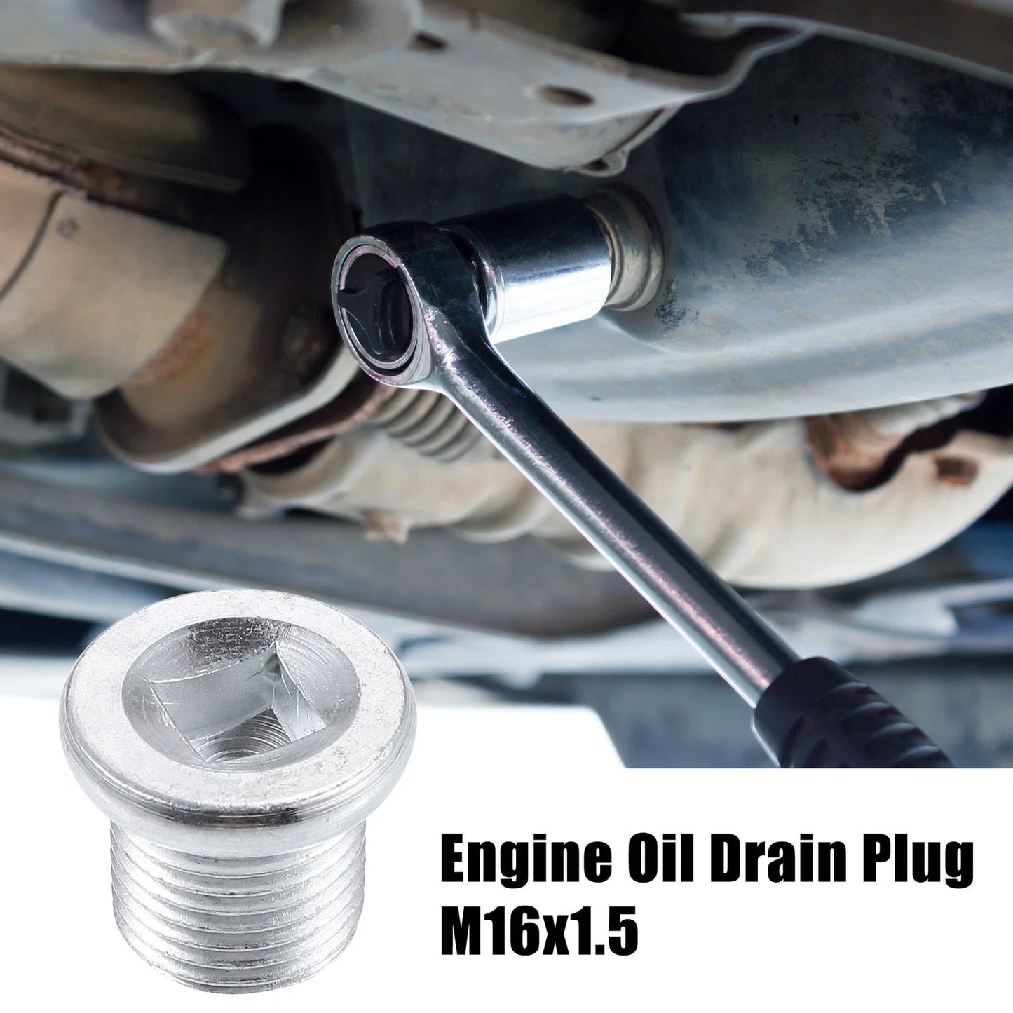 Steel Engine Oil Drain Plug Screw with Gasket for Nissan