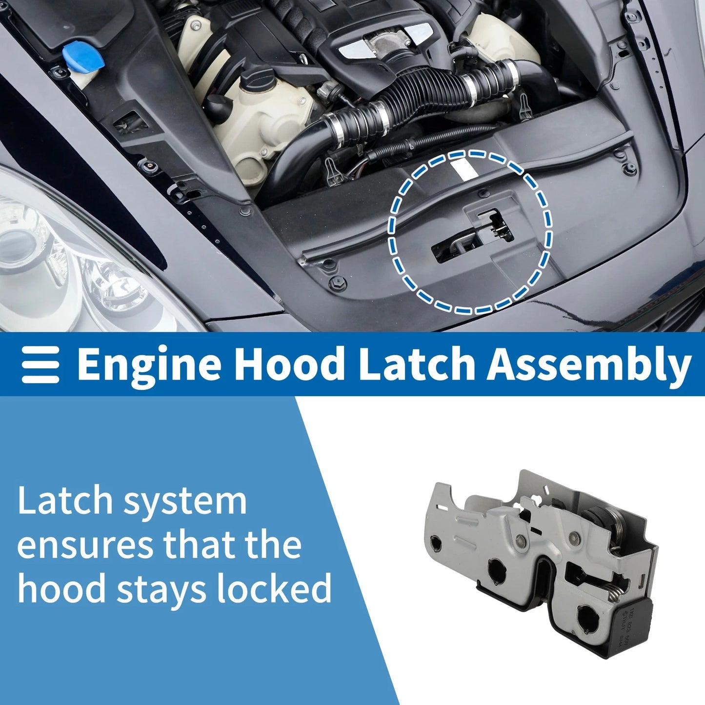 Hood Latch Assembly for Volkswagen Rabbit (2006–2009) No. 1KD823509