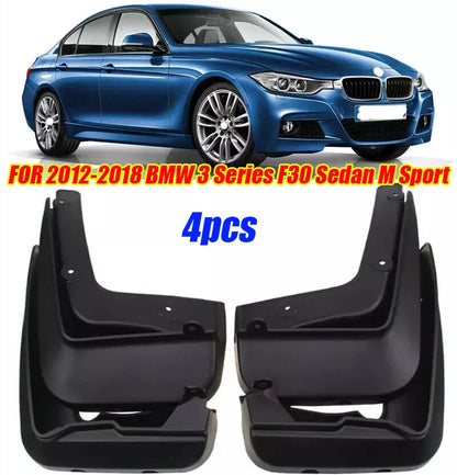 4Pcs/Set Splash Guards Mud Flaps for BMW 3 Series F30 M Sport (2012–2018)