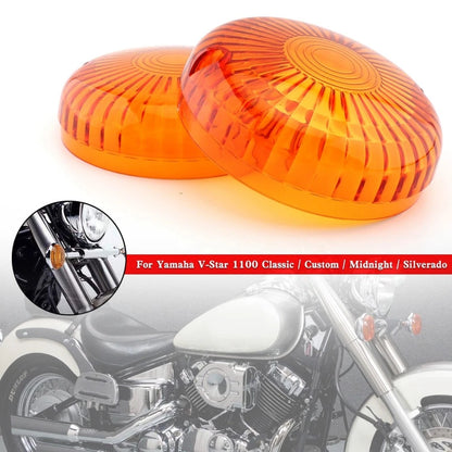 Turn Signal Light Lens Cover for Yamaha V Star 650 1100 Vmax 1200/1700 (1999–2023)