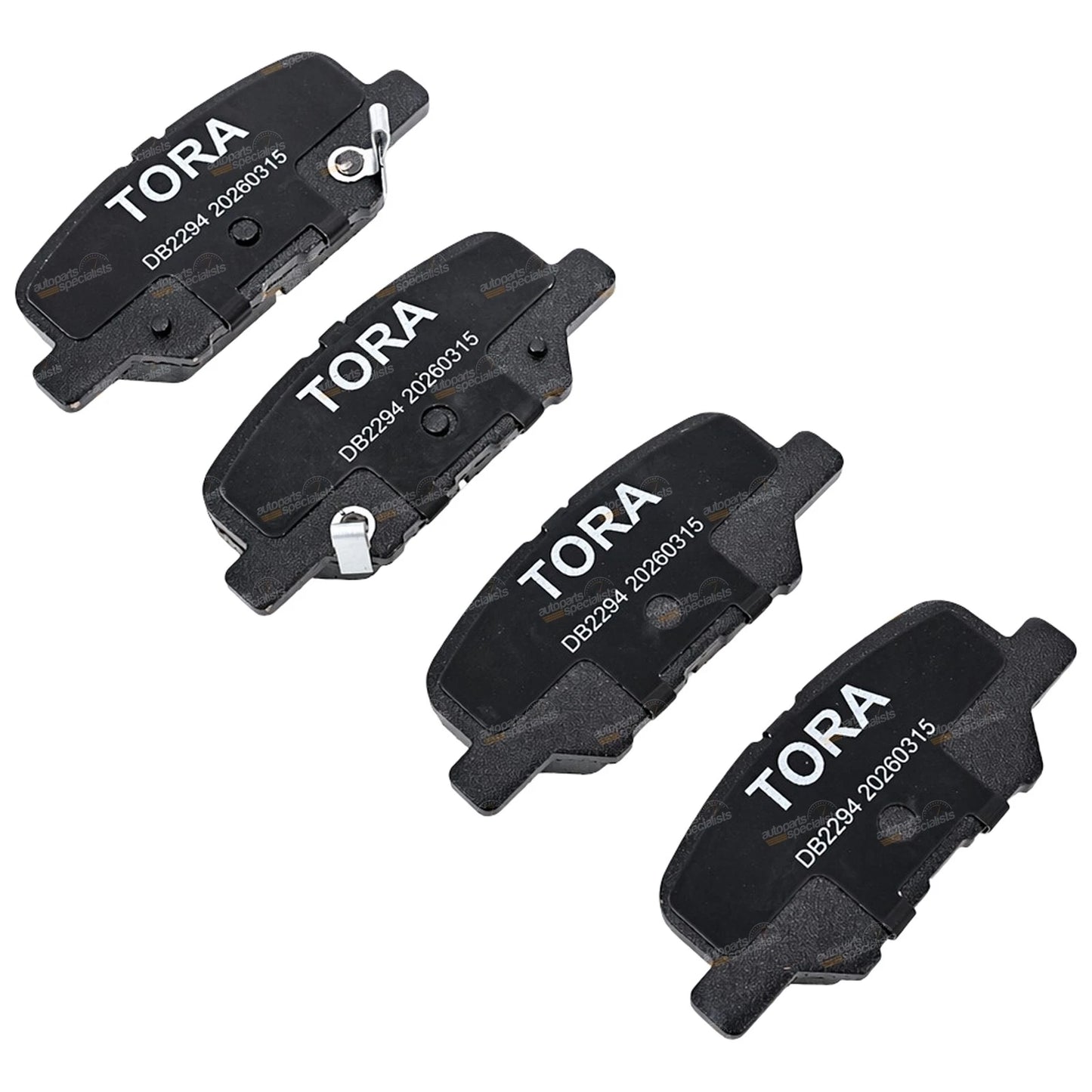 Rear Disc Brake Pad Set for Mazda 6 (2012–2016) with Mechanical Park Brake