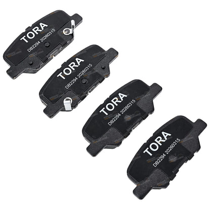 Rear Disc Brake Pad Set for Mazda 6 (2012–2016) with Mechanical Park Brake