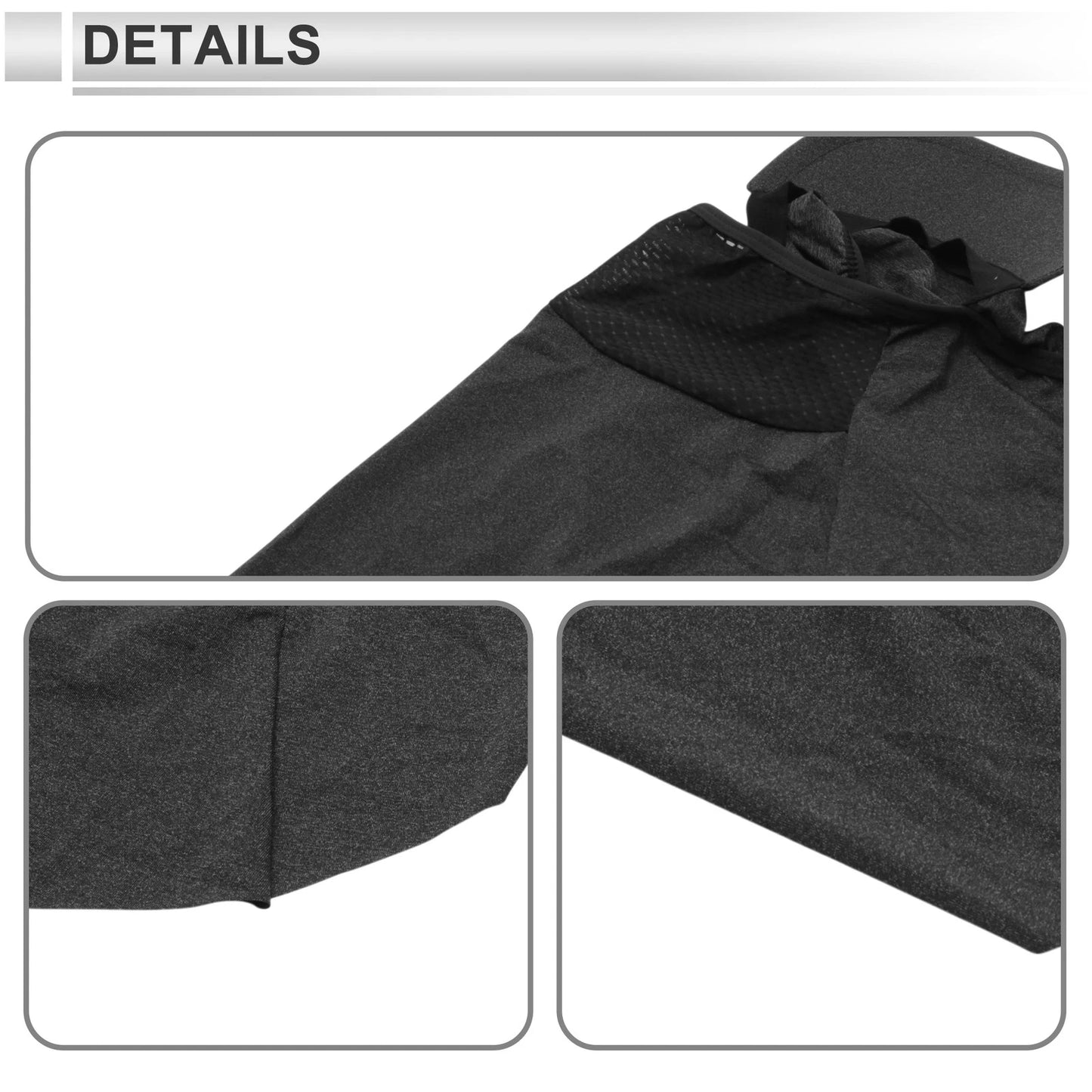 Half-Wrapped Triangular Scarf UV Face Shield Polyester Gray
