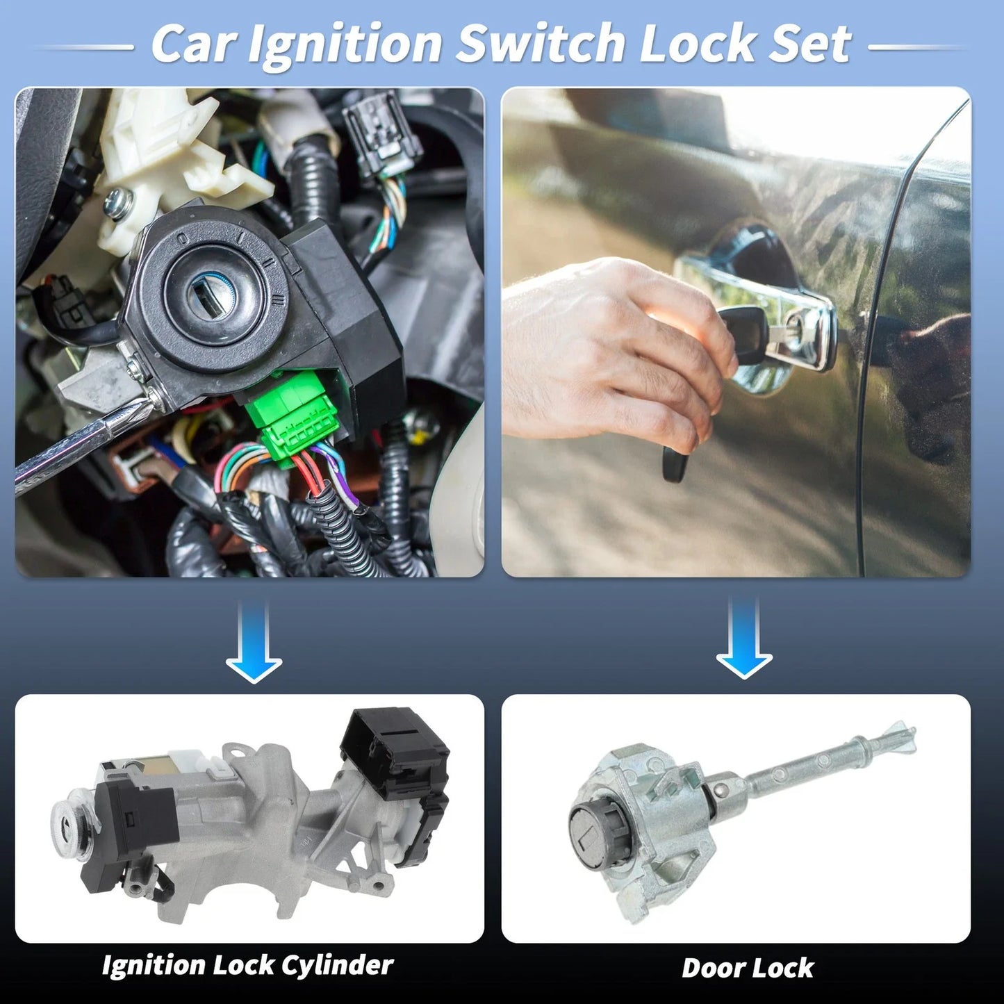 Ignition Lock Cylinder Set for Honda Civic (2012-2015)