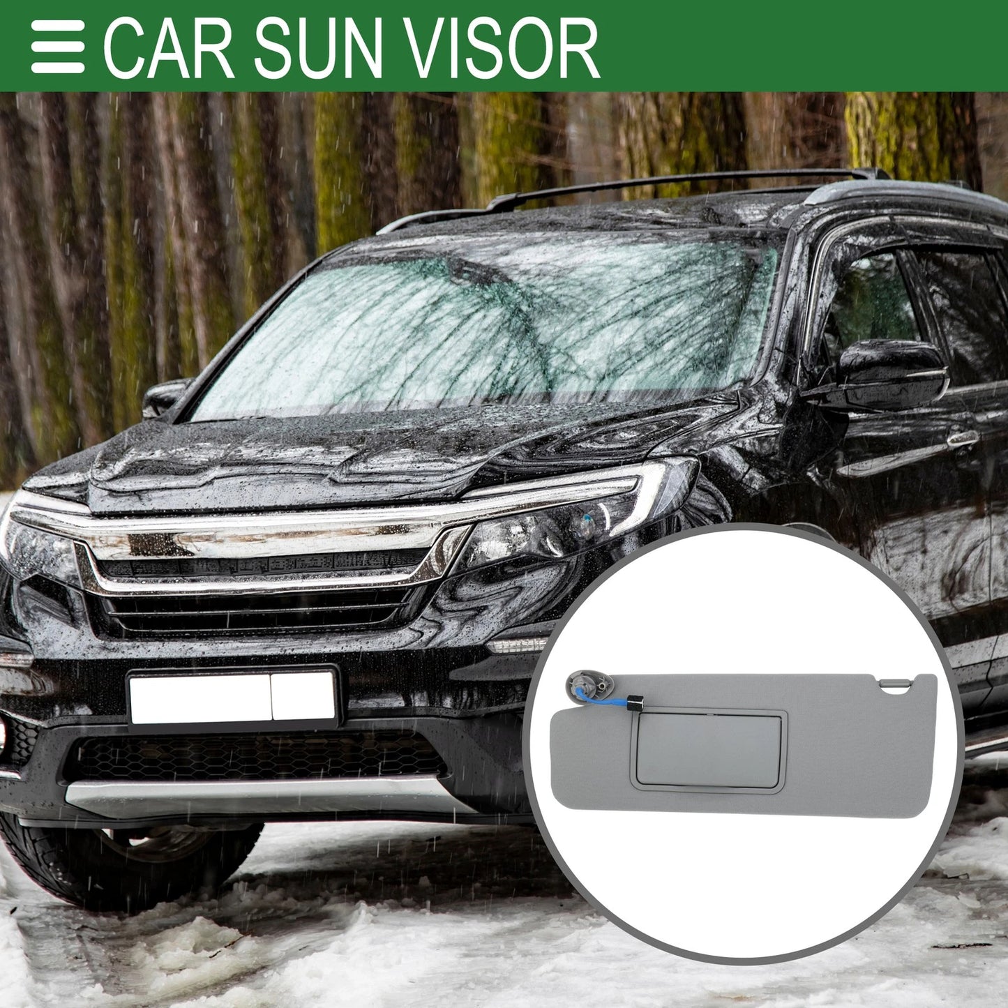 Left Driver Side Sun Visor No. 83280-TG7-A12ZB for Honda Pilot (2017–2022)