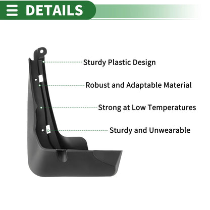 Mud Flaps Splash Guards Set of 4 for Honda HR-V (2022–2024)