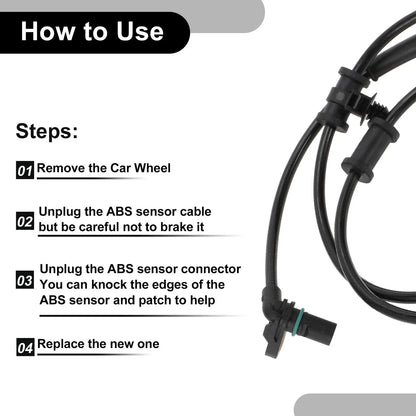 ABS Wheel Speed Sensor for Dodge Ram 1500 Laramie SLT 5.7L (2002-2008)