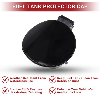 Fuel Tank Door Cap for Volkswagen Tiguan (2010–2019) - Black Filler Flap Cover