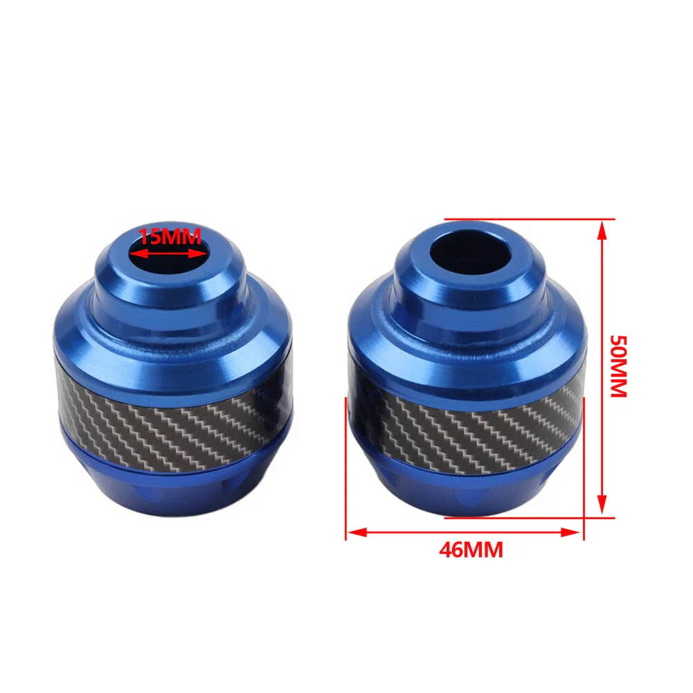 Silver Front Fork Frame Sliders for Motorcycle Crash Protection