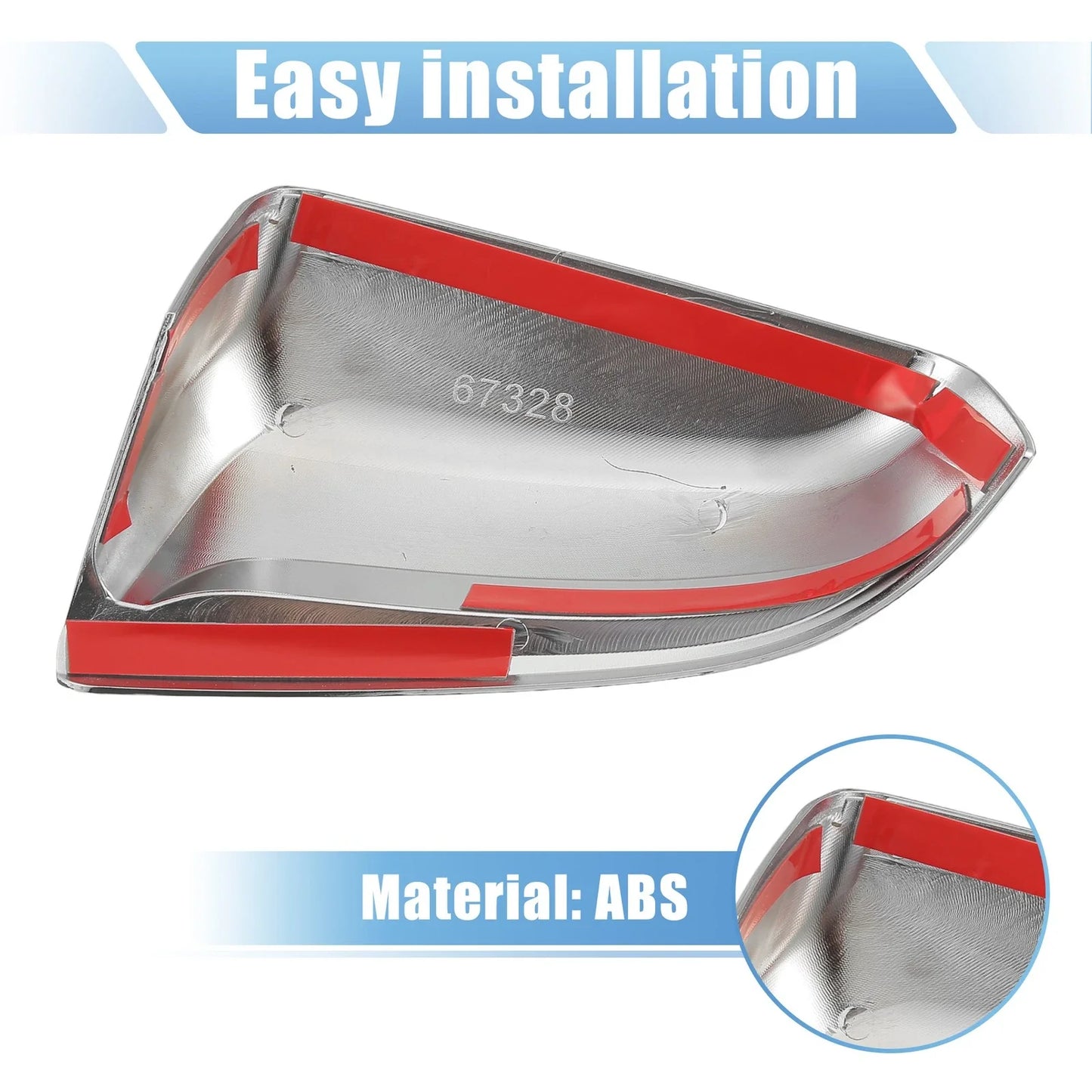 Chrome Plated Top Half Mirror Covers for Chevrolet Malibu
