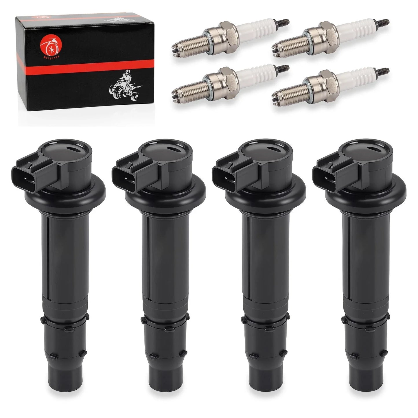 Ignition Coils w/ Spark Plug for Yamaha YZF-R6 (1998–2012)