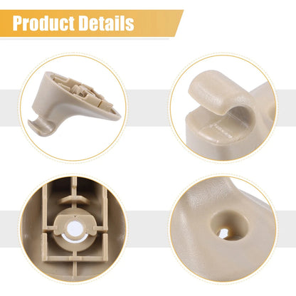 2 x Beige Sun Visor Support Clip Retainers for Dodge Chrysler