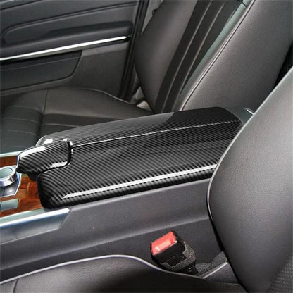 Carbon Fiber Console Armrest Box Cover Trim for Benz E Class W212 (2010-2015)