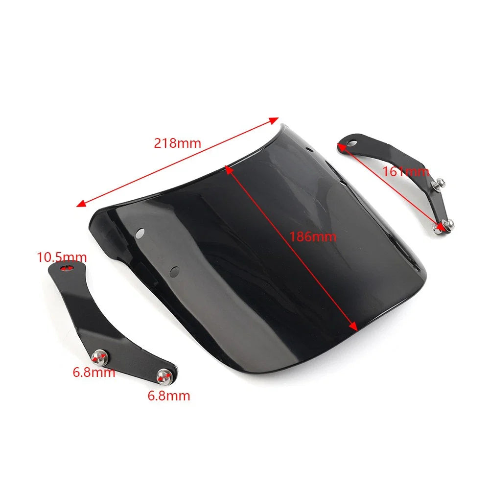 Headlight Windscreen for Yamaha T100 2003-2021 & XSR125 2021-2023 Smoke