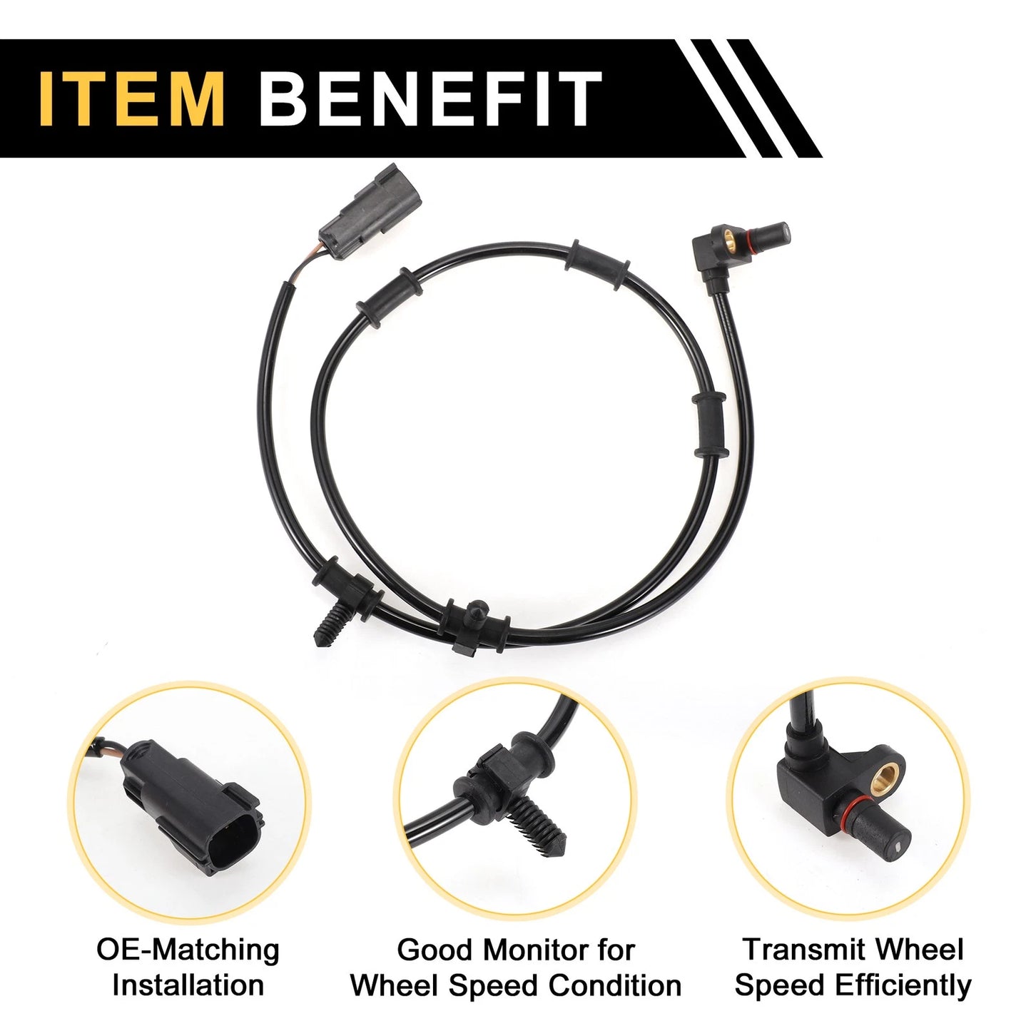 ABS Wheel Speed Sensor No. 5093834AA for Dodge Ram 3500 (2003–2005)