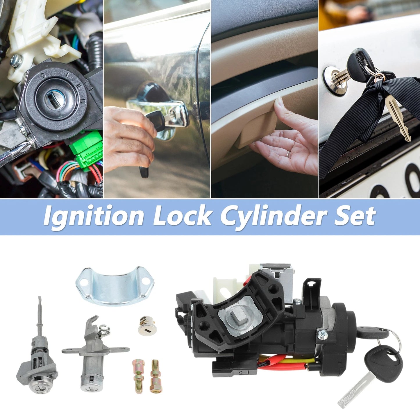 Set of 1 Ignition Lock Cylinder Assembly for Hyundai Sonata (2015–2019)