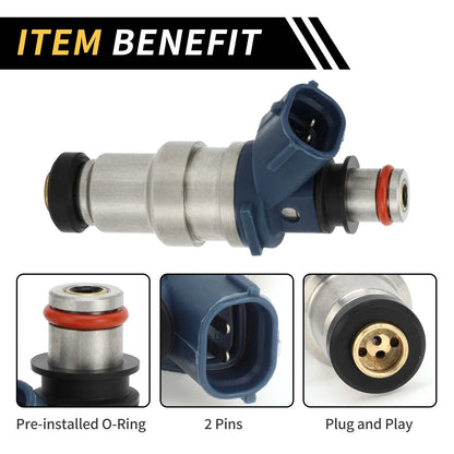 Fuel Injector for Toyota Tacoma (1995–2001) No. 23209-79085, 4 Holes, Blue