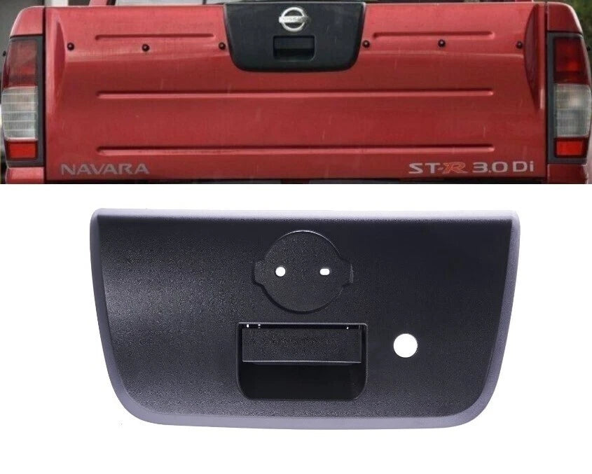 Textured Black Tailgate Handle with Keyhole for Nissan Navara D22 (1997–2015)