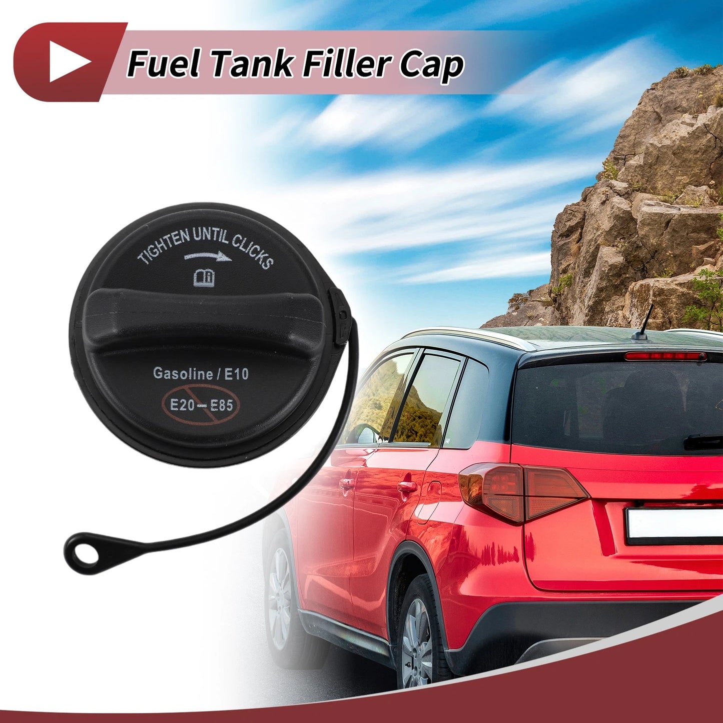 Gas Fuel Cap for Mazda Tribute (2005–2006) Black Red White