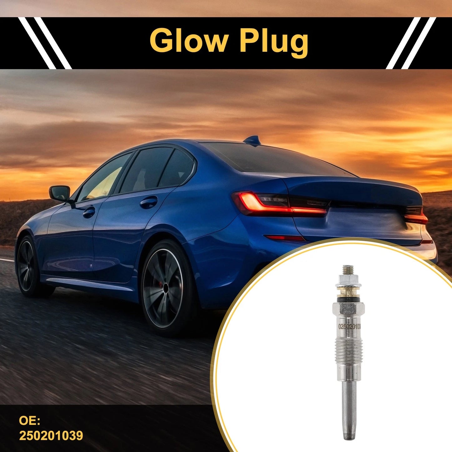 Glow Plug No.250201039 for Diesel Vehicles